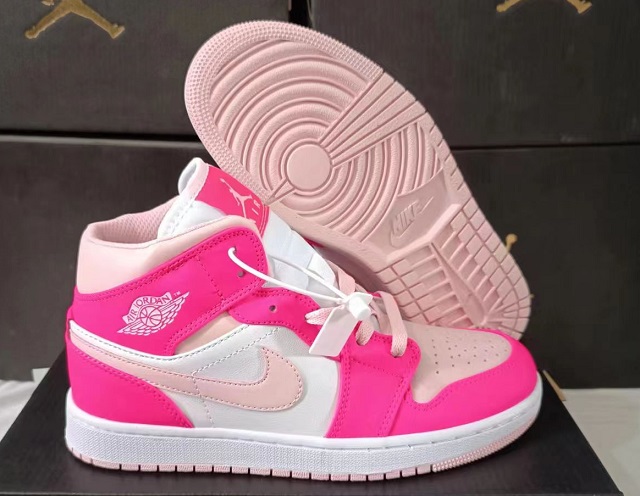 Women Jordan Shoes 1 Grade AAA Fierce Pink